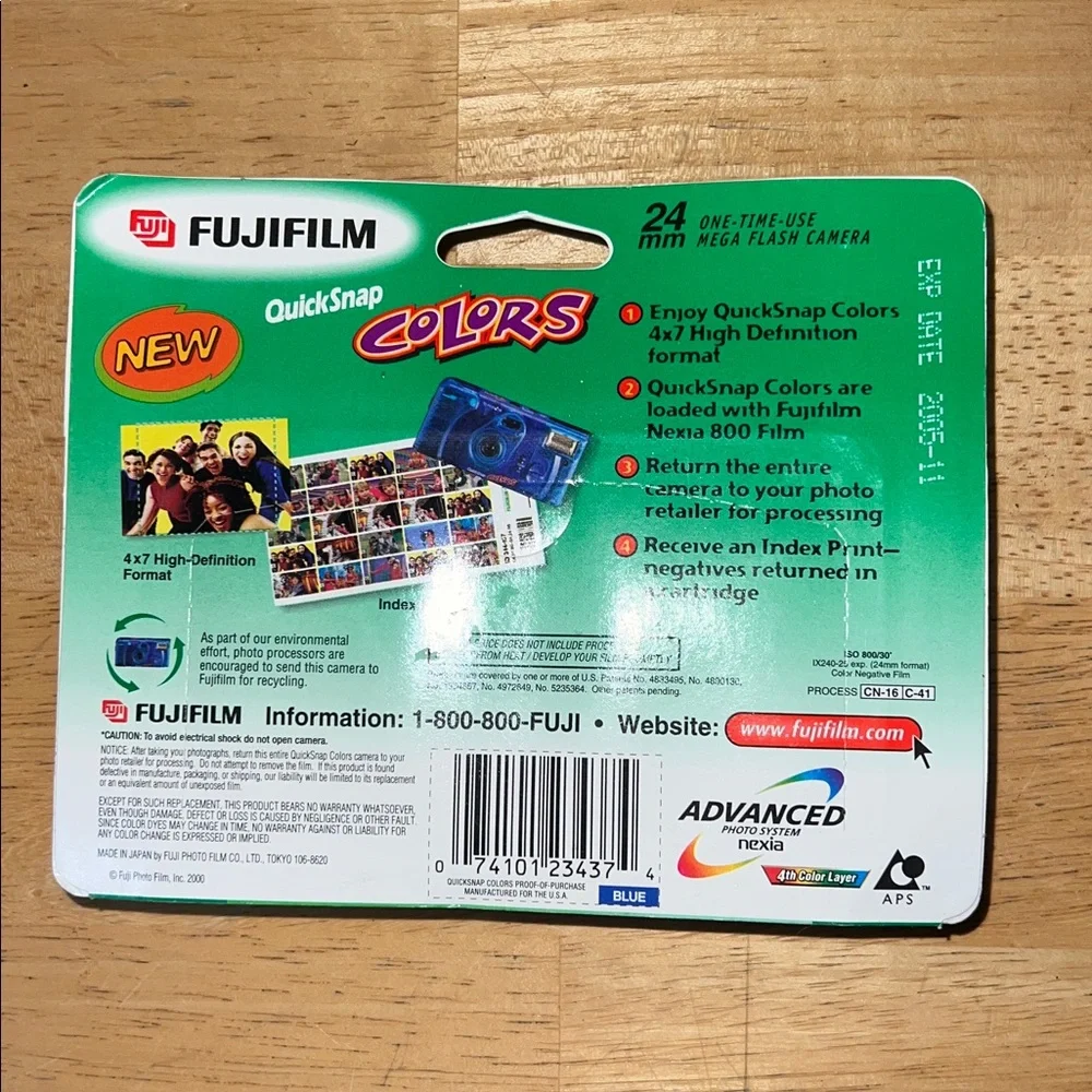 SEALED FUJIFILM QUICKSNAP FLASH DISPOSIBLE CAMERAS NEXIA 800 FILM
